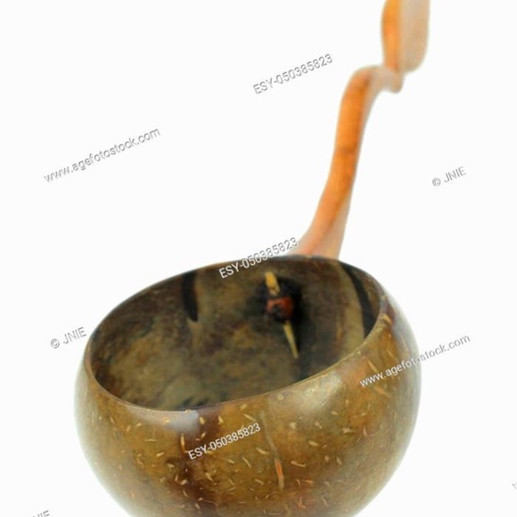 Thai Decorative Coconut Shell Ladle - Picture 5 of 5